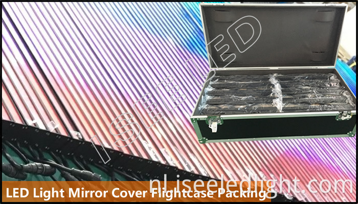 Mirror Led Light Digital Controllable Flightcase Packing